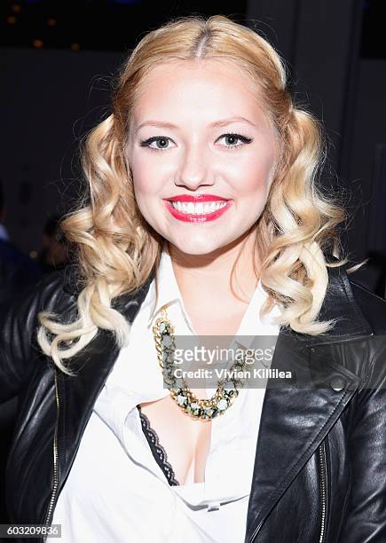 Musician Brielle attends the Irina Vitjaz fashion show during New York Fashion Week: The Shows September 2016 at The Gallery, Skylight at Clarkson Sq...