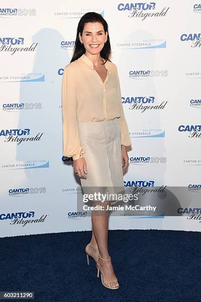 Julianna Margulies attends the Annual Charity Day hosted by Cantor Fitzgerald, BGC and GFI at Cantor Fitzgerald on September 12, 2016 in New York...