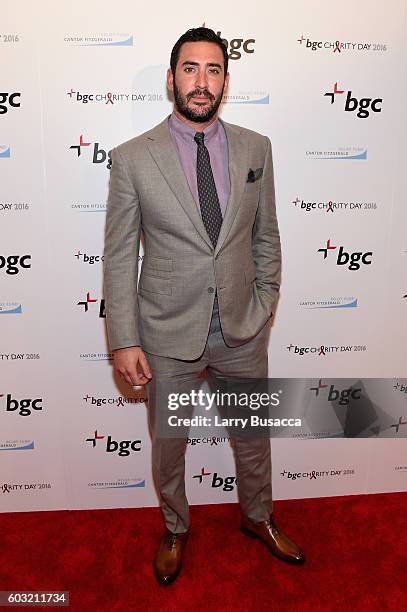 Player Matt Harvey attends Annual Charity Day hosted by Cantor Fitzgerald, BGC and GFI at BGC Partners, INC on September 12, 2016 in New York City.