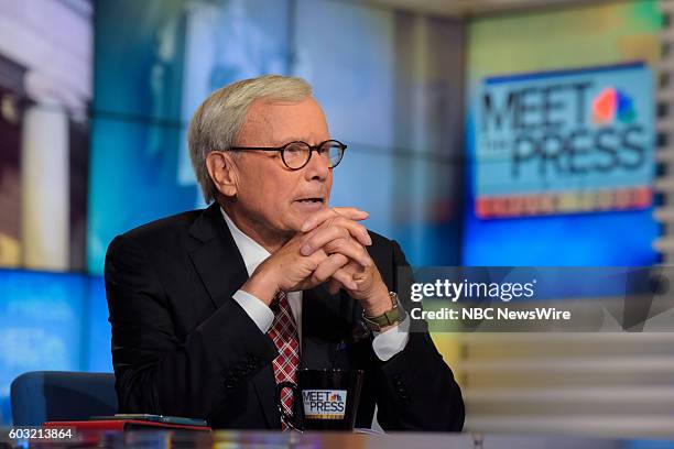 Pictured: ? Tom Brokaw, Special Correspondent, NBC News, appears on "Meet the Press" in Washington, D.C., Sunday Sept. 11, 2016.