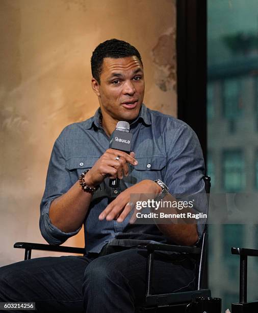 Personality Tony Gonzalez attends The BUILD series at AOL HQ on September 12, 2016 in New York City.