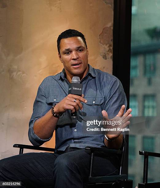 Personality Tony Gonzalez attends The BUILD series at AOL HQ on September 12, 2016 in New York City.