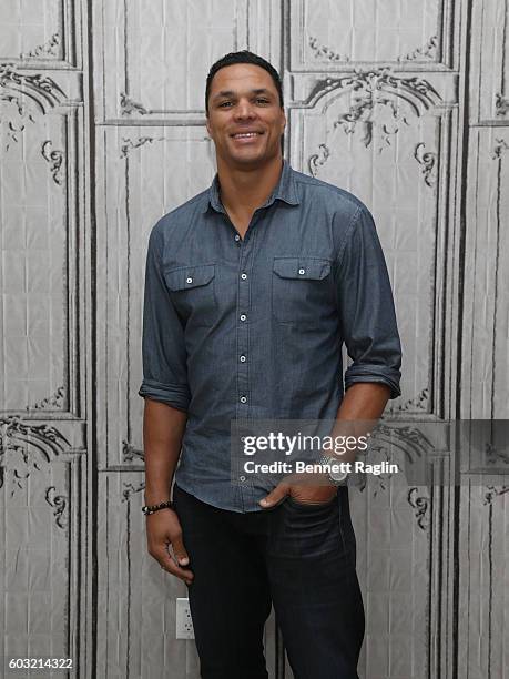 Personality Tony Gonzalez attends The BUILD series at AOL HQ on September 12, 2016 in New York City.