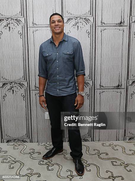 Personality Tony Gonzalez attends The BUILD series at AOL HQ on September 12, 2016 in New York City.