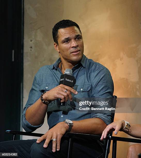 Personality Tony Gonzalez attends The BUILD series at AOL HQ on September 12, 2016 in New York City.