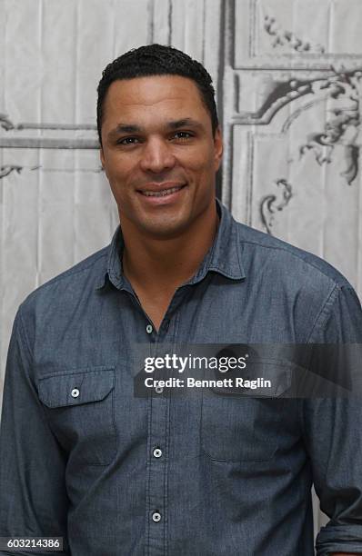 Personality Tony Gonzalez attends The BUILD series at AOL HQ on September 12, 2016 in New York City.