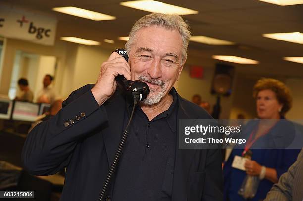 Actor Robert De Niro attends Annual Charity Day hosted by Cantor Fitzgerald, BGC and GFI at BGC Partners, INC on September 12, 2016 in New York City.