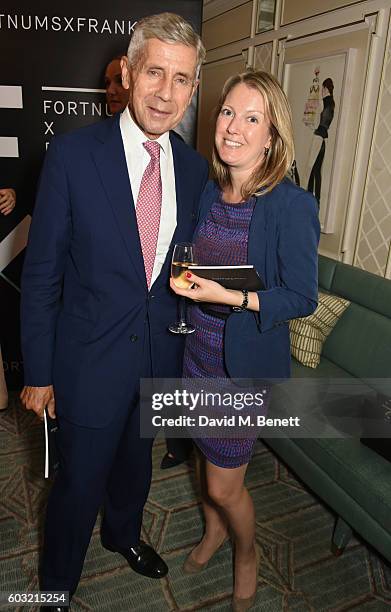 Lord Stuart Rose and Anna Hartropp attend the launch of Fortnum's X Frank at Fortnum & Mason on September 12, 2016 in London, United Kingdom. This...