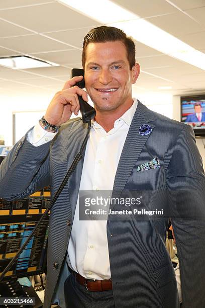 Professional football player Steve Weatherford attends the Annual Charity Day hosted by Cantor Fitzgerald, BGC and GFI at GFI Securities on September...
