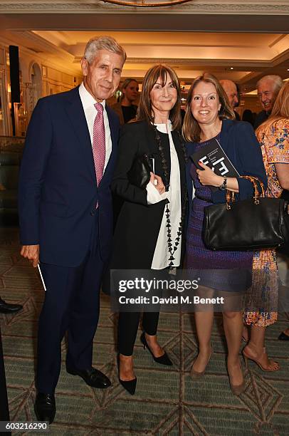 Lord Stuart Rose, Cheryl Cohen and Anna Hartropp attend the launch of Fortnum's X Frank at Fortnum & Mason on September 12, 2016 in London, United...