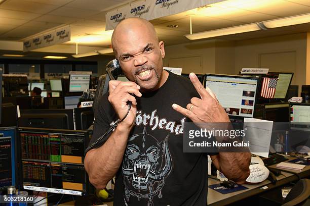 Musician Darryl "DMC" McDaniels attends the Annual Charity Day hosted by Cantor Fitzgerald, BGC and GFI at Cantor Fitzgerald on September 12, 2016 in...