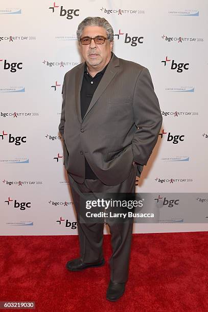 Actor Vincent Pastore attends Annual Charity Day hosted by Cantor Fitzgerald, BGC and GFI at BGC Partners, INC on September 12, 2016 in New York City.