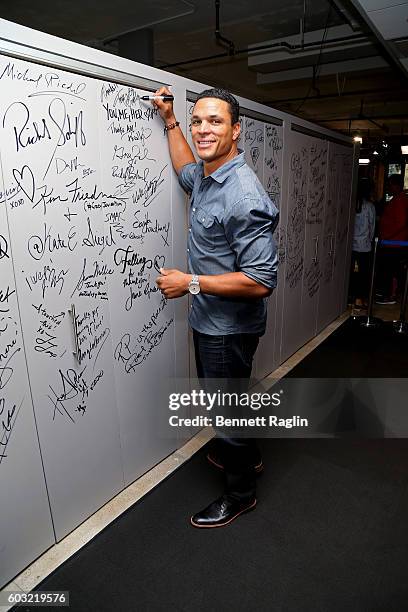 Personality Tony Gonzalez attends The BUILD series at AOL HQ on September 12, 2016 in New York City.
