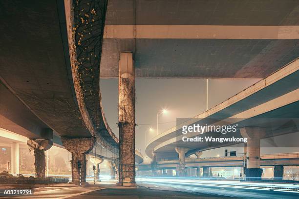 under the grand city viaduct - underpass stock pictures, royalty-free photos & images