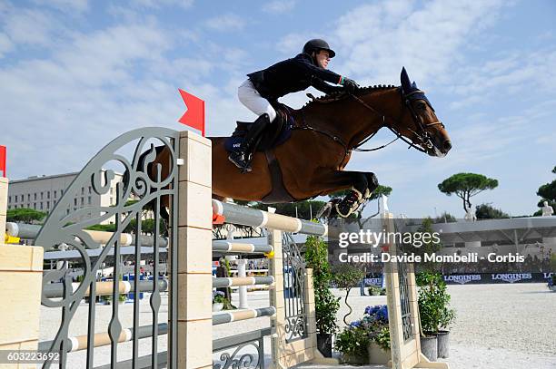 Maikel van der Vleuten of Dutch rides VDL Groep Arera C, third place. During the Grand Prix of Rome 1.60 m two rounds against the clock with jump-off...