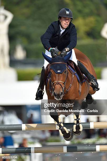 Maikel van der Vleuten of Dutch rides VDL Groep Arera C, third place. During the Grand Prix of Rome 1.60 m two rounds against the clock with jump-off...