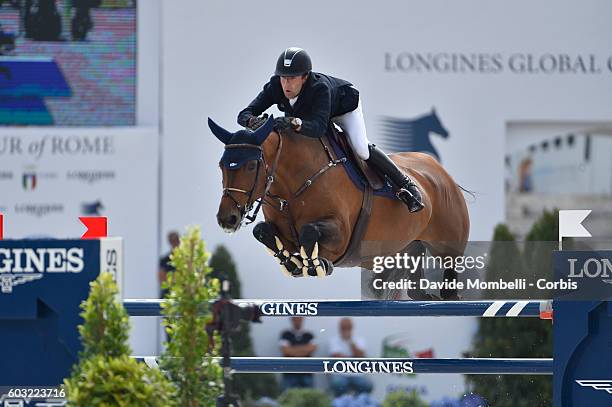 Maikel van der Vleuten of Dutch rides VDL Groep Arera C, third place. During the Grand Prix of Rome 1.60 m two rounds against the clock with jump-off...