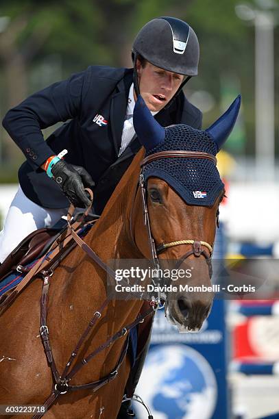 Maikel van der Vleuten of Dutch rides VDL Groep Arera C, third place. During the Grand Prix of Rome 1.60 m two rounds against the clock with jump-off...