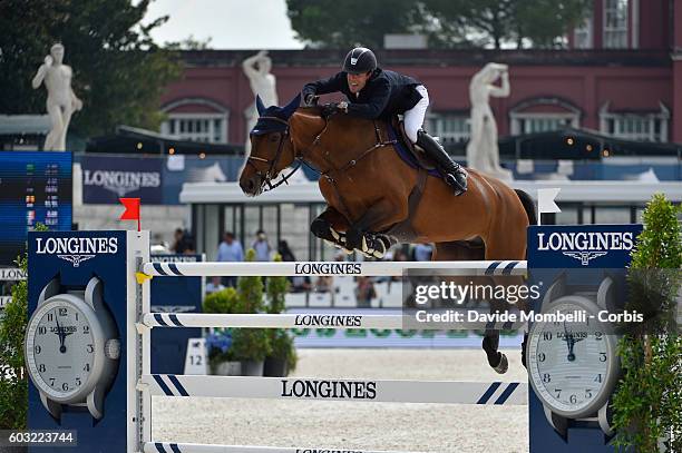 Maikel van der Vleuten of Dutch rides VDL Groep Arera C, third place. During the Grand Prix of Rome 1.60 m two rounds against the clock with jump-off...