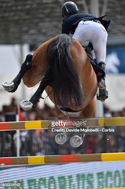 Maikel van der Vleuten of Dutch rides VDL Groep Arera C, third place. During the Grand Prix of Rome 1.60 m two rounds against the clock with jump-off...