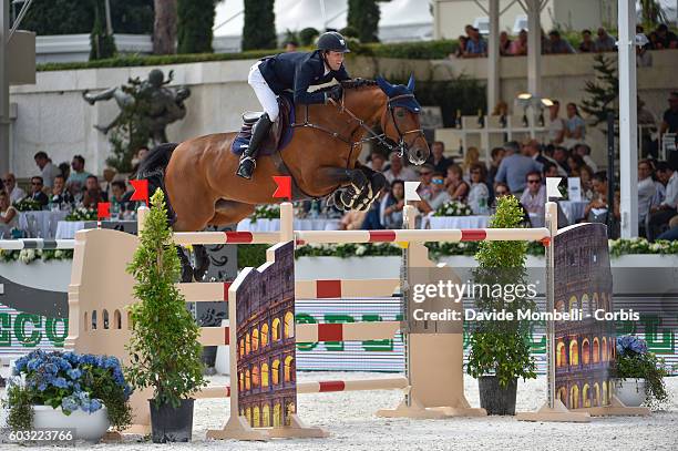 Maikel van der Vleuten of Dutch rides VDL Groep Arera C, third place. During the Grand Prix of Rome 1.60 m two rounds against the clock with jump-off...