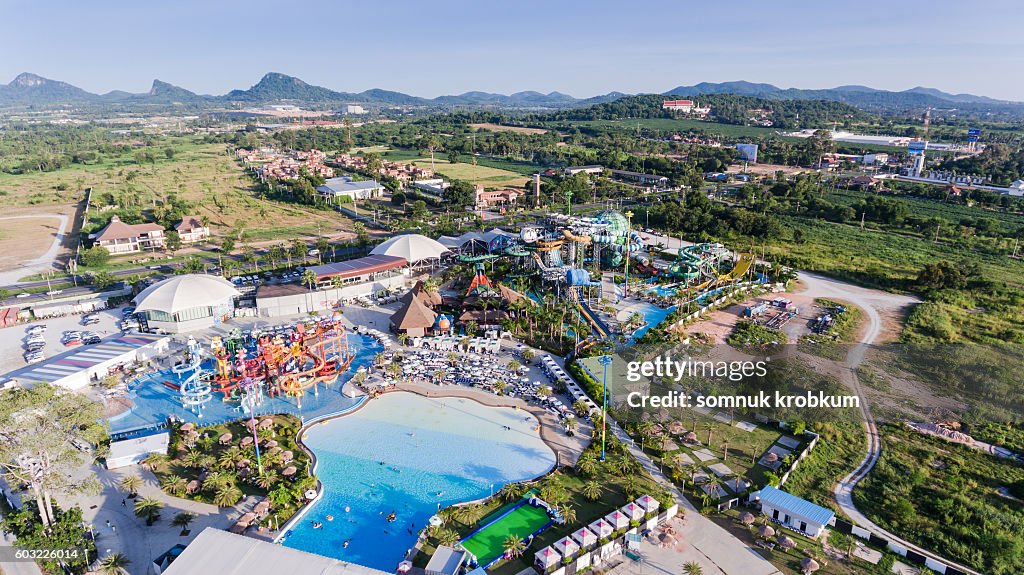 Aerial View Cartoon Network Waterpark In Pattayathailand High-Res Stock  Photo - Getty Images
