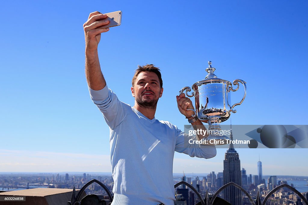2016 US Open Champion Stan Wawrinka New York City Trophy Tour