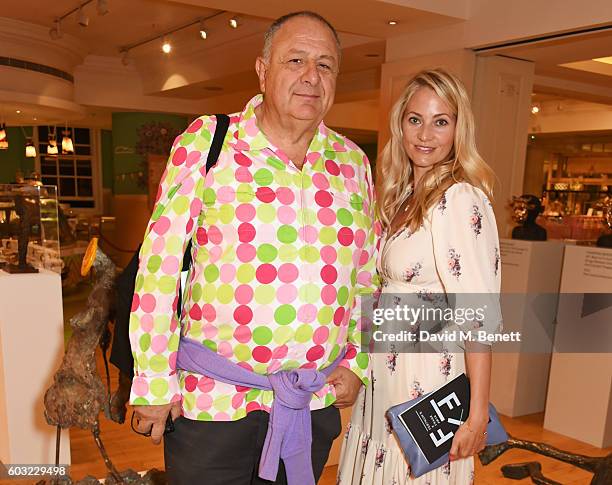 Jean Pigozzi and Annika Murjahn attend the launch of Fortnum's X Frank at Fortnum & Mason on September 12, 2016 in London, United Kingdom. This free...