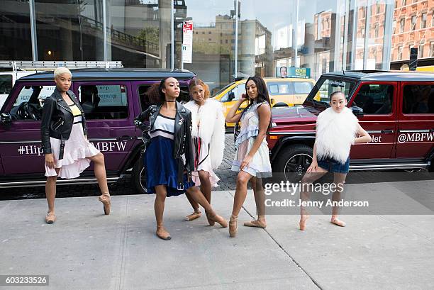 Mercedes-Benz and the Hiplet Ballerinas stage a pop up live performance choreographed by Homer Bryant in front of New York City's The Standard, High...