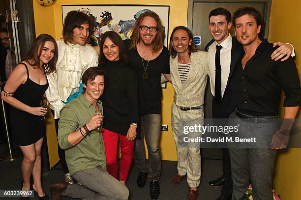 Cassie Compton, Noel Fielding, Sam Cassidy, Arlene Phillips, Tim Minchin, Ryan Molloy, Jason Kajdi and Jack Donnelly attend the press night...