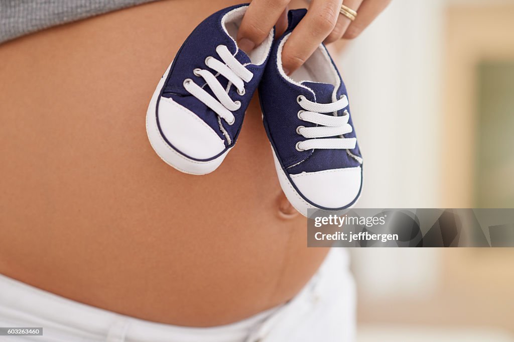 These tiny shoes are ready to be born