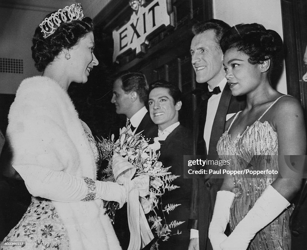 Queen Elizabeth II And Eartha Kitt