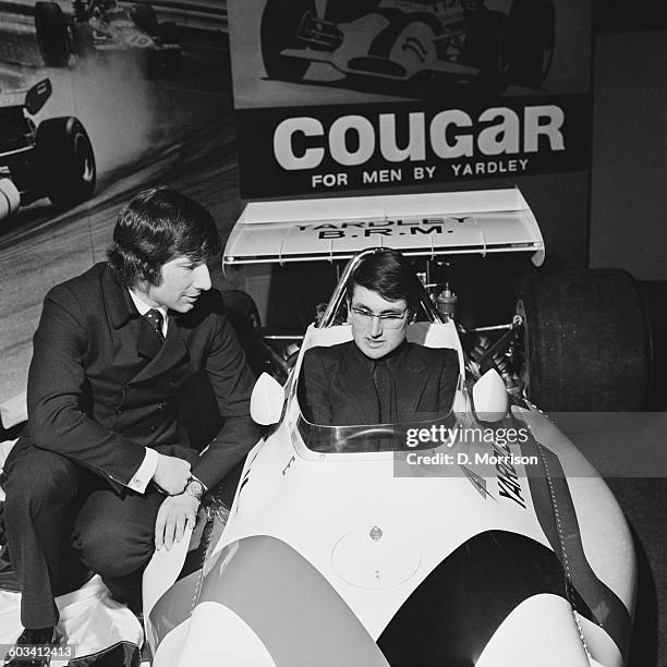 Yardley BRM P160 team drivers John Miles and Howden Ganley , UK, 17th February 1971.