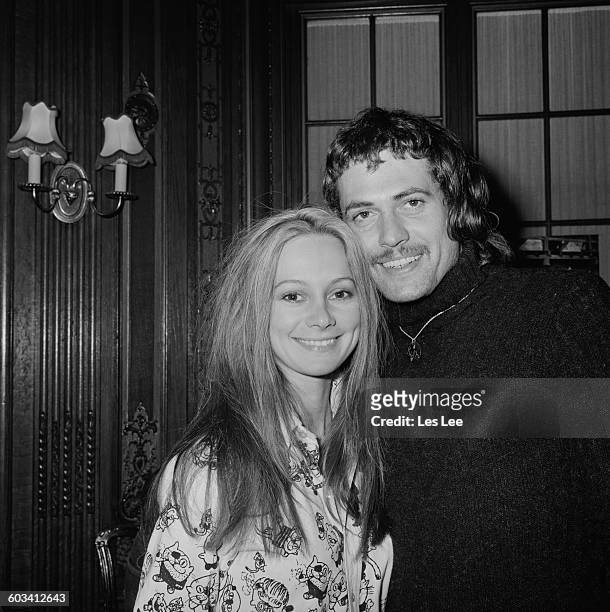 English actress Francesca Annis and actor Jon Finch , UK, 18th February 1971. They are co-starring as Macbeth and Lady Macbeth in the 1971 film...