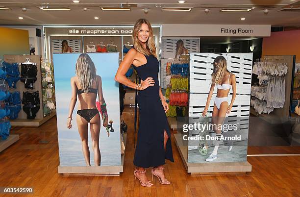 Elle Macpherson poses during the launch of "Elle Macpherson Body" at Myer Sydney on September 13, 2016 in Sydney, Australia.