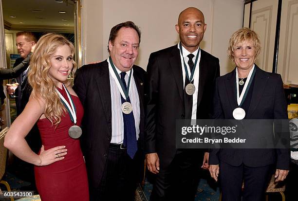 Tara Lipinski, James L. Nederlander, former professional baseball pitcher Mariano Rivera and long-distance swimmer Diana Nyad attend the 31th Annual...