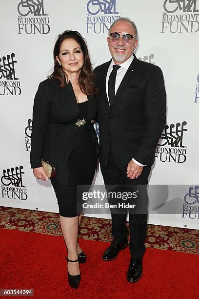 Musical artists Gloria Estefan and Emilio Estefan attend the 31th Annual Great Sports Legends Dinner to benefit The Buoniconti Fund to Cure Paralysis...
