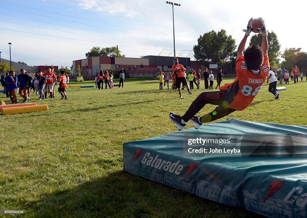 The Denver Broncos launched their Fall 2016 NFL PLAY 60 Challenge