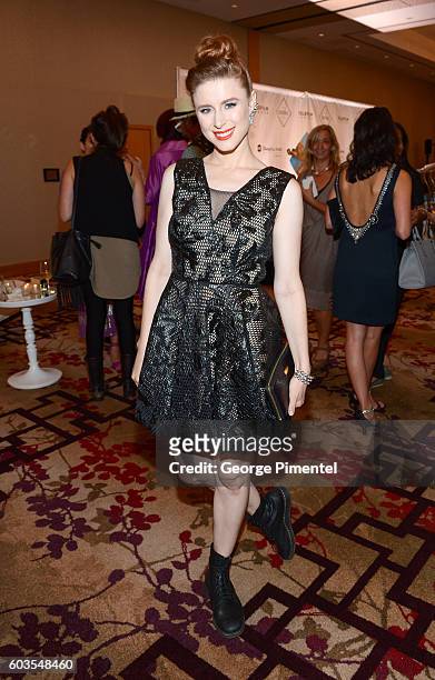 Recording artist Kiesza attends Birks Diamond Tribute to the Year's Women in Film in partnership with Telefilm Canada at Shangri-La Hotel on...