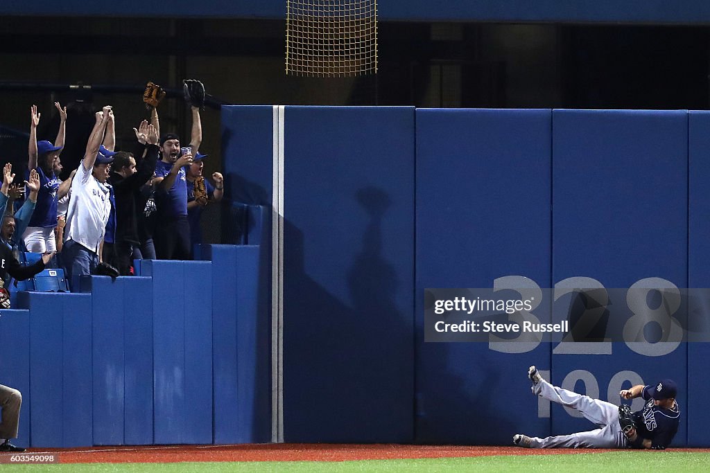 Toronto Blue Jays play the Tampa Bay Rays