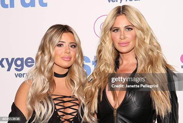 Brielle Biermann and Kim Zolciak-Biermann attend the "Strut" New York premiere at Marquee on September 12, 2016 in New York City.