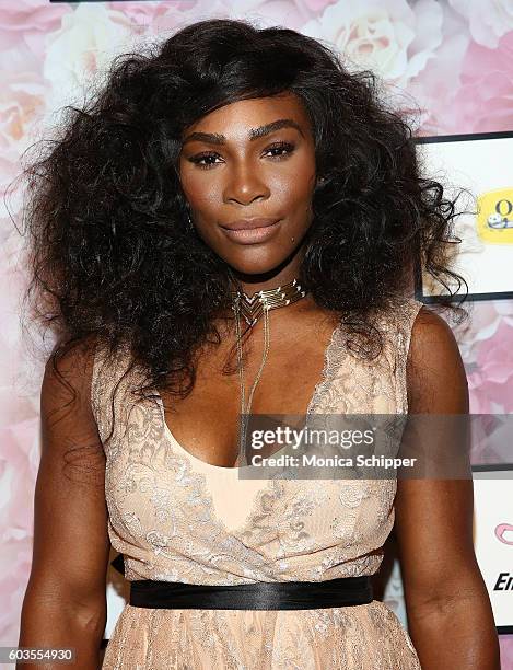 Serena Williams attends the Serena Williams Signature Statement Collection By HSN during Style360 Fashion Week at Metropolitan West on September 12,...