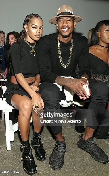 Actress Teyana Taylor and NBA player Iman Shumpert attend the Globe Fashion Week X China Moment fashion show during New York Fashion Week: The Shows...