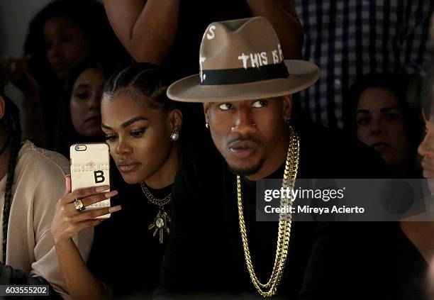 Actress Teyana Taylor and NBA player Iman Shumpert attend the Globe Fashion Week X China Moment fashion show during New York Fashion Week: The Shows...