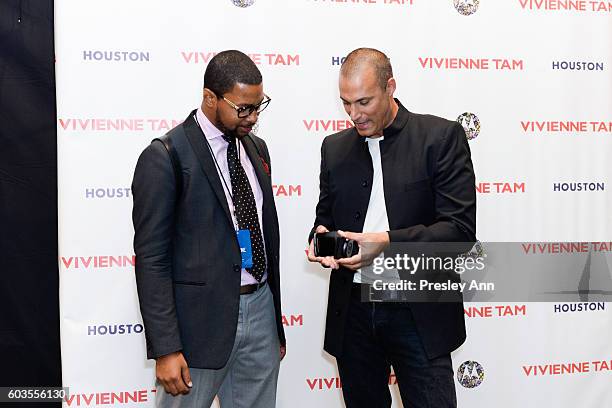 Nigel Barker at the Vivienne Tam SS2017 Runway Show at The Arc, Skylight at Moynihan Station on September 12, 2016 in New York City.