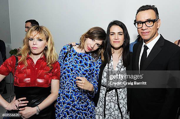 Actors Natasha Lyonne, Carrie Brownstein, Abbi Jacobson and Fred Armisen attend as IFC, New York Magazine and Vulture host the premiere of...