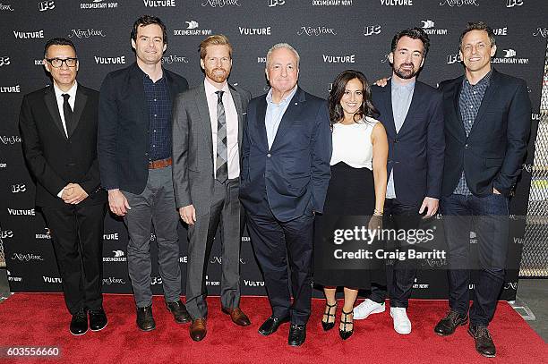 Fred Armisen, Bill Hader, Alexander Buono, Lorne Michaels, Jennifer Caserta, Rhys Thomas and Seth Meyers attend as IFC, New York Magazine and Vulture...