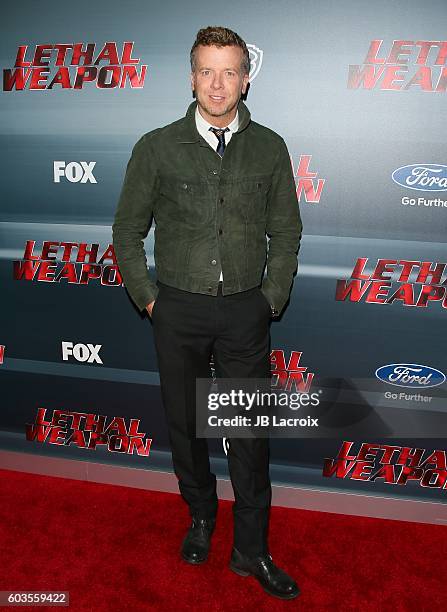Joseph McGinty Nichol aka McG attends the premiere of Fox Network's 'Lethal Weapon' on September 12, 2016 in Los Angeles, California.