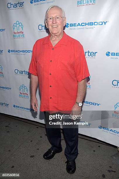 Actor Len Cariou attends the 2nd Annual Voices For The Voiceless: Stars For Foster Kids Benefit at the Al Hirschfeld Theatre on September 12, 2016 in...