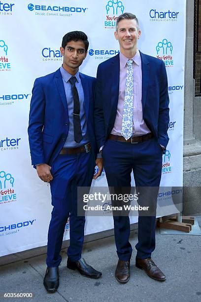 Johel Rana and John Fischer attend the 2nd Annual Voices For The Voiceless: Stars For Foster Kids Benefit at the Al Hirschfeld Theatre on September...